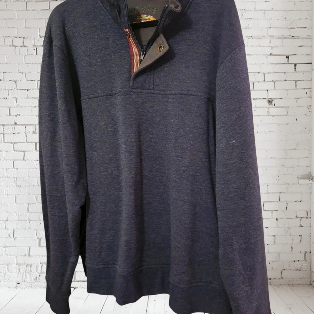 Men's Navy Sweater - Picture 4 of 8